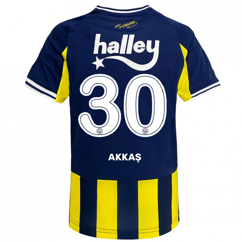 Danxen Kvinnor Arda Akkaş #30 Gul Marinblå Vit Hemmatröja Matchtröjor 2025/26 Tröjor T-Tröja