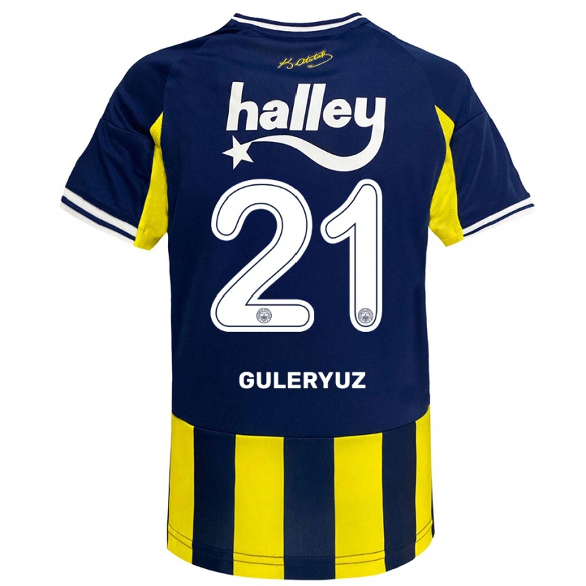 Danxen Kvinnor Göknur Güleryüz #21 Gul Marinblå Vit Hemmatröja Matchtröjor 2025/26 Tröjor T-Tröja