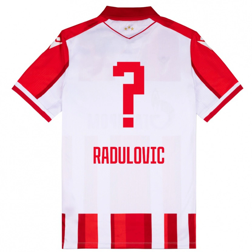 Danxen Kvinnor Marko Radulovic #0 Röd Vit Hemmatröja Matchtröjor 2025/26 Tröjor T-Tröja