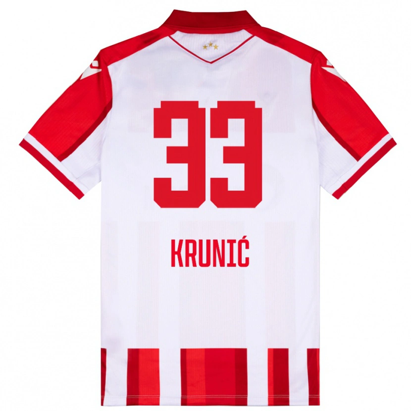 Danxen Kvinnor Rade Krunic #33 Röd Vit Hemmatröja Matchtröjor 2025/26 Tröjor T-Tröja