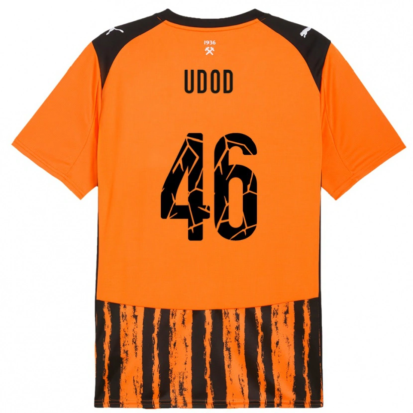 Danxen Kvinnor Danylo Udod #46 Orange Svart Hemmatröja Matchtröjor 2025/26 Tröjor T-Tröja