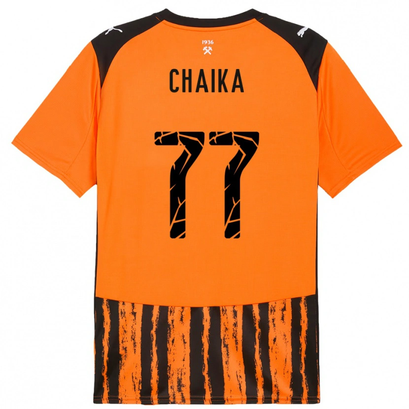Danxen Kvinnor Nadiia Chaika #77 Orange Svart Hemmatröja Matchtröjor 2025/26 Tröjor T-Tröja