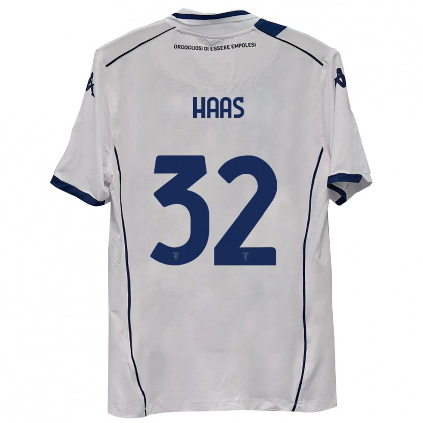 Danxen Kvinnor Nicolas Haas #32 Mörk Marinblå Bortatröja Matchtröjor 2025/26 Tröjor T-Tröja