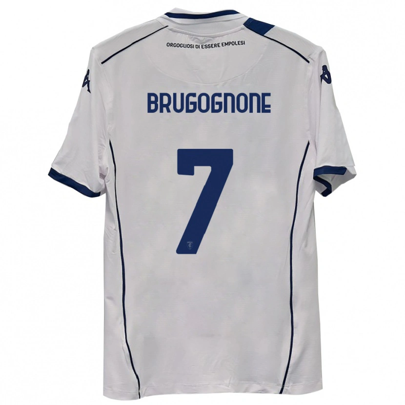 Danxen Kvinnor Giuseppe Brugognone #7 Mörk Marinblå Bortatröja Matchtröjor 2025/26 Tröjor T-Tröja