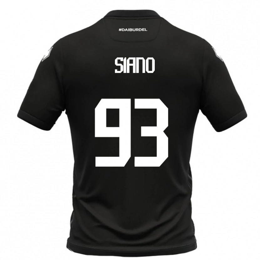Danxen Kvinnor Alessandro Siano #93 Svart Vit Bortatröja Matchtröjor 2025/26 Tröjor T-Tröja