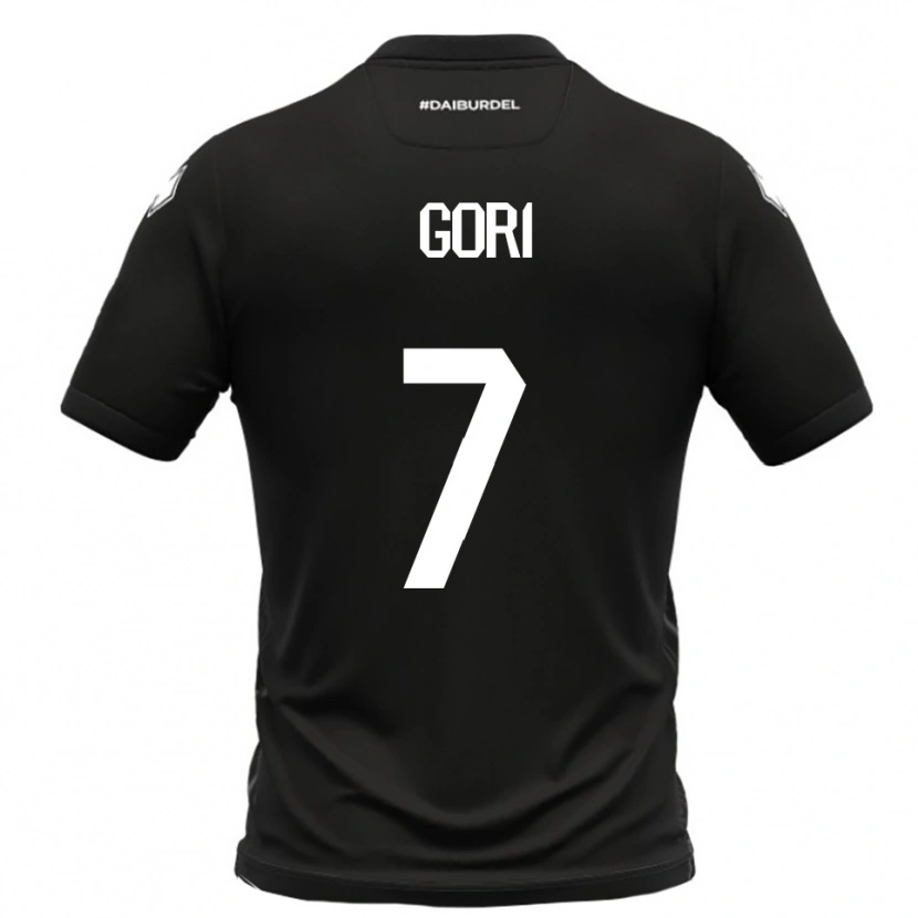 Danxen Kvinnor Samuele Gori #7 Svart Vit Bortatröja Matchtröjor 2025/26 Tröjor T-Tröja