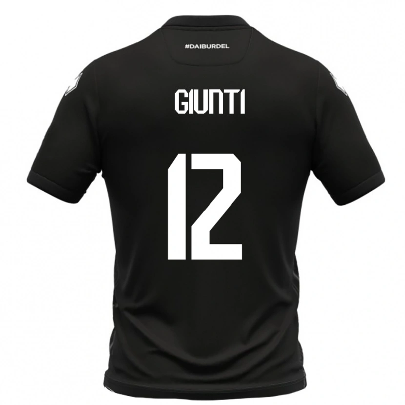 Danxen Kvinnor Alessandro Giunti #12 Svart Vit Bortatröja Matchtröjor 2025/26 Tröjor T-Tröja