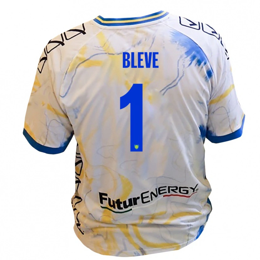 Danxen Kvinnor Marco Bleve #1 Vitt Gult Blått Bortatröja Matchtröjor 2025/26 Tröjor T-Tröja