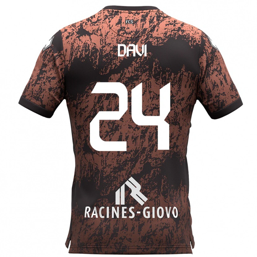 Danxen Kvinnor Simone Davi #24 Brunt Svart Bortatröja Matchtröjor 2025/26 Tröjor T-Tröja