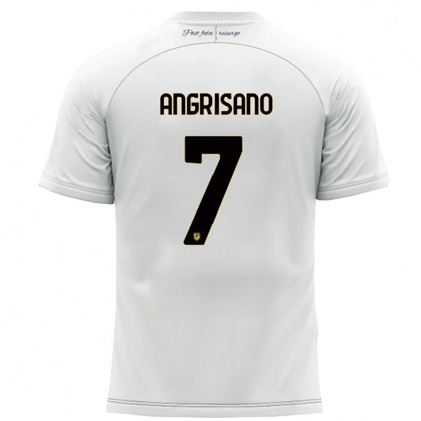 Danxen Kvinnor Cosimo Angrisano #7 Vitt Gult Bortatröja Matchtröjor 2025/26 Tröjor T-Tröja