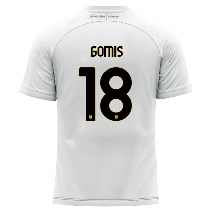 Danxen Kvinnor Francis Gomis #18 Vitt Gult Bortatröja Matchtröjor 2025/26 Tröjor T-Tröja
