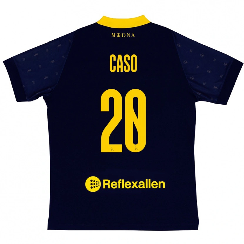 Danxen Kvinnor Giuseppe Caso #20 Marinblå Gul Bortatröja Matchtröjor 2025/26 Tröjor T-Tröja