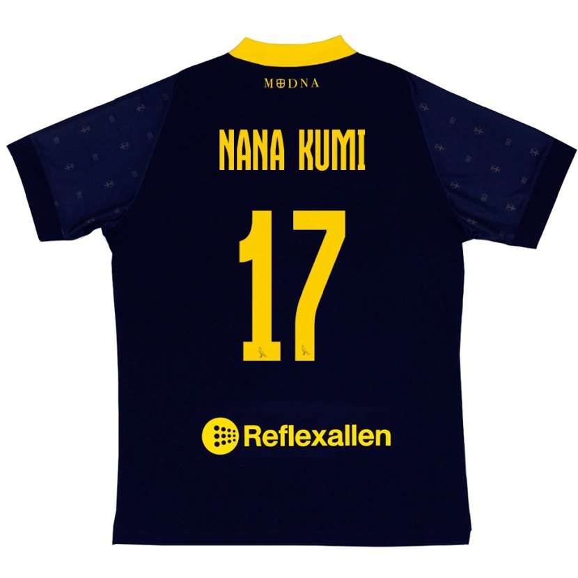 Danxen Kvinnor Ronald Nana Kumi #17 Marinblå Gul Bortatröja Matchtröjor 2025/26 Tröjor T-Tröja