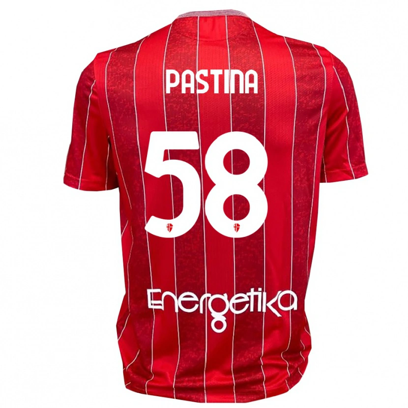 Danxen Kvinnor Christian Pastina #58 Röd Vit Bortatröja Matchtröjor 2025/26 Tröjor T-Tröja