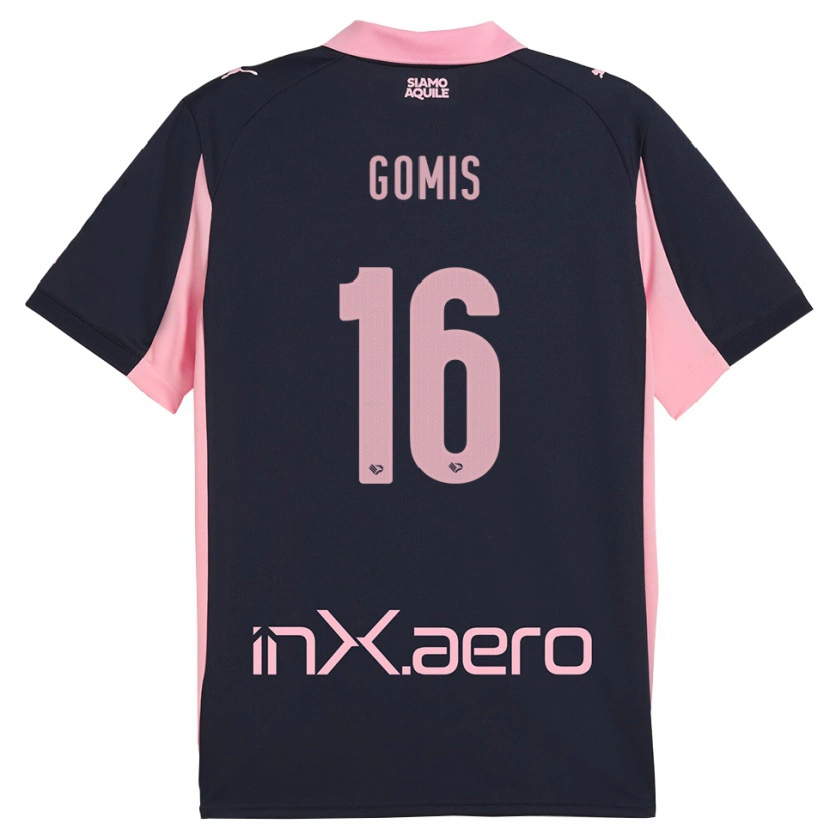 Danxen Kvinnor Alfred Gomis #16 Marinblå Rosa Bortatröja Matchtröjor 2025/26 Tröjor T-Tröja
