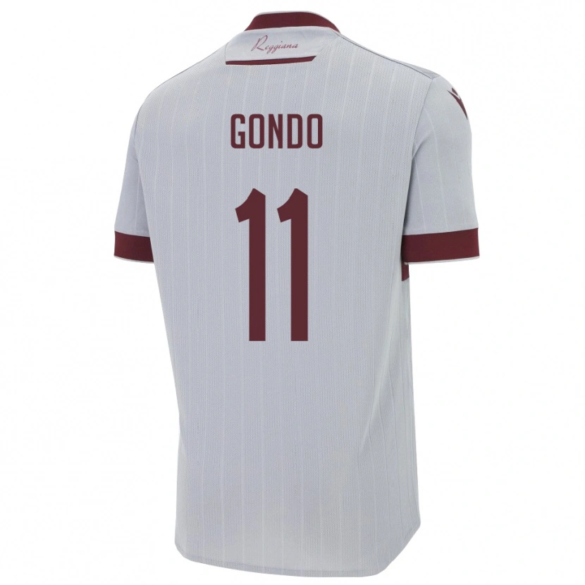 Danxen Kvinnor Cedric Gondo #11 Bourgogne Vitt Bortatröja Matchtröjor 2025/26 Tröjor T-Tröja