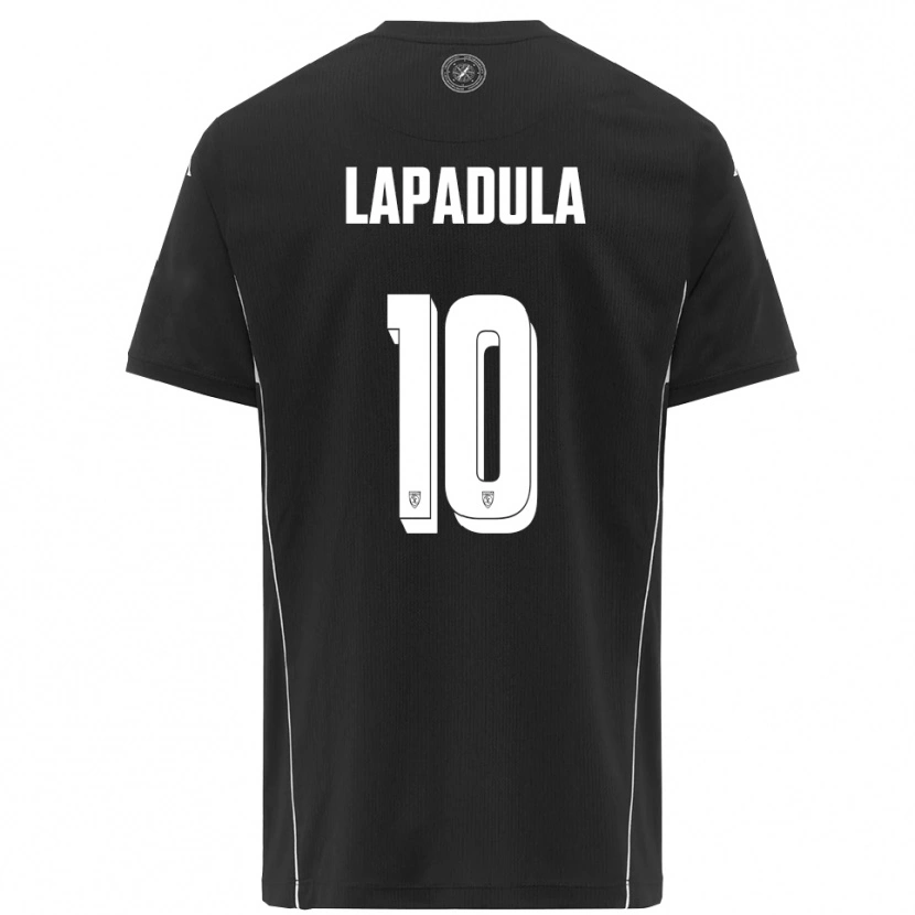 Danxen Kvinnor Gianluca Lapadula #10 Svart Vit Bortatröja Matchtröjor 2025/26 Tröjor T-Tröja