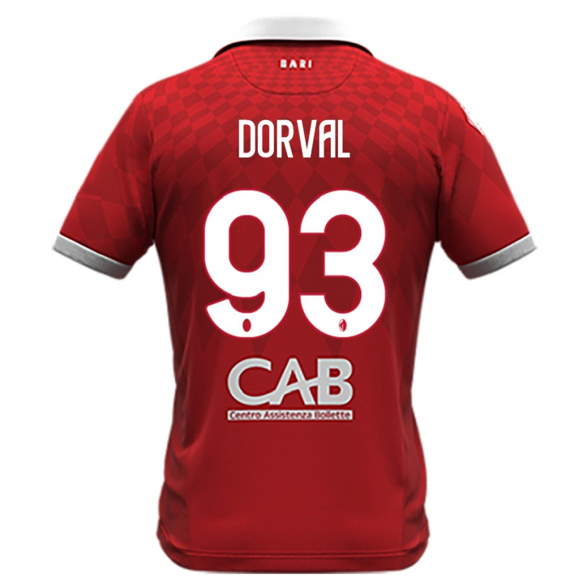Danxen Kvinnor Mehdi Dorval #93 Röd Vit Bortatröja Matchtröjor 2025/26 Tröjor T-Tröja