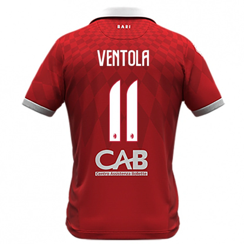 Danxen Kvinnor Flavio Ventola #11 Röd Vit Bortatröja Matchtröjor 2025/26 Tröjor T-Tröja