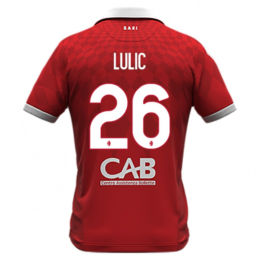 Danxen Kvinnor Karlo Lulic #26 Röd Vit Bortatröja Matchtröjor 2025/26 Tröjor T-Tröja