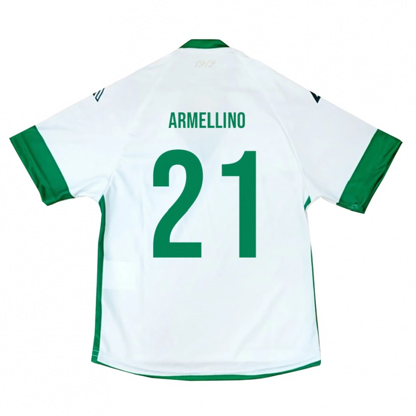 Danxen Kvinnor Marco Armellino #21 Vit Grön Blå Bortatröja Matchtröjor 2025/26 Tröjor T-Tröja