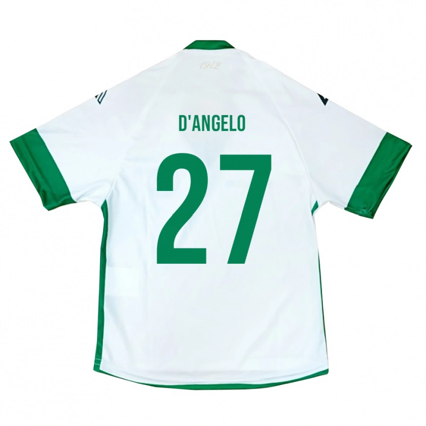 Danxen Kvinnor Sonny D'angelo #27 Vit Grön Blå Bortatröja Matchtröjor 2025/26 Tröjor T-Tröja