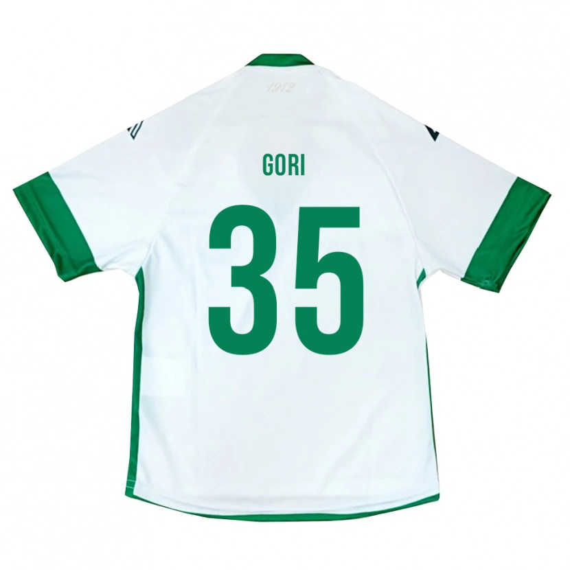 Danxen Kvinnor Gabriele Gori #35 Vit Grön Blå Bortatröja Matchtröjor 2025/26 Tröjor T-Tröja
