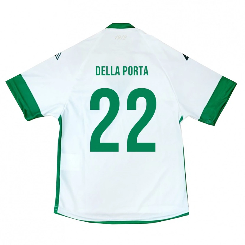 Danxen Kvinnor Simone Della Porta #22 Vit Grön Blå Bortatröja Matchtröjor 2025/26 Tröjor T-Tröja