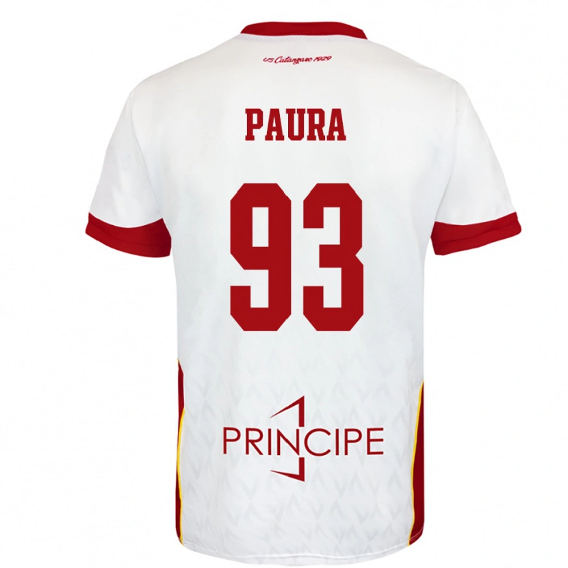 Danxen Kvinnor Mario Paura #93 Vit Röd Bortatröja Matchtröjor 2025/26 Tröjor T-Tröja