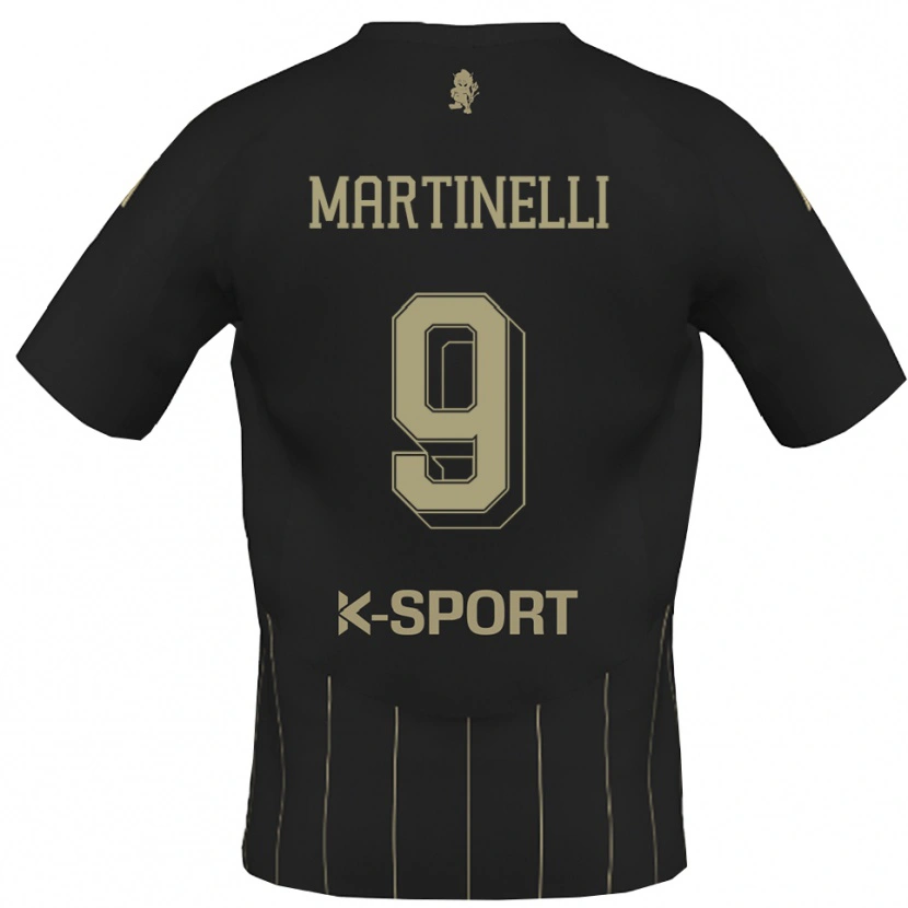 Danxen Kvinnor Riccardo Martinelli #9 Grått Vitt Bortatröja Matchtröjor 2025/26 Tröjor T-Tröja