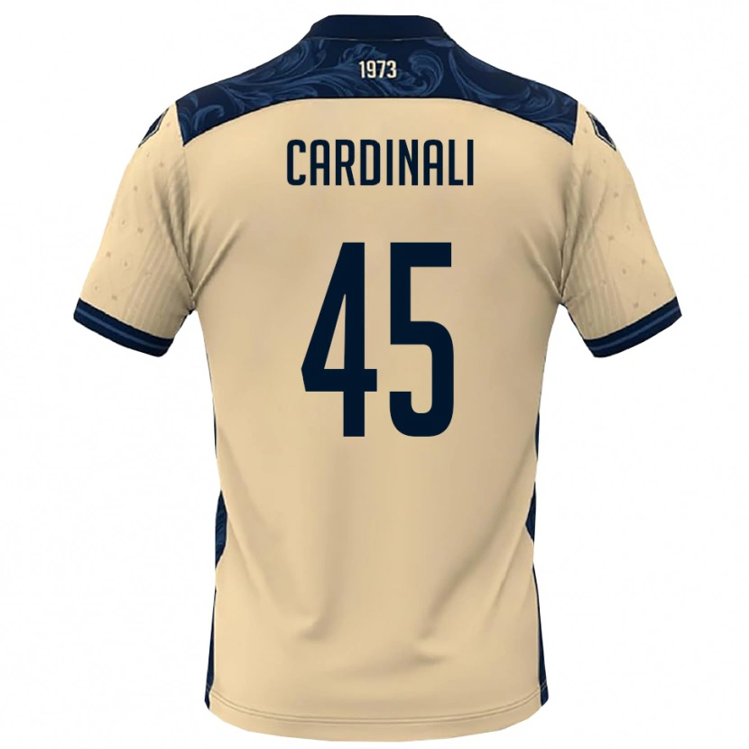 Danxen Kvinnor Matteo Cardinali #45 Vit Marinblå Bortatröja Matchtröjor 2025/26 Tröjor T-Tröja