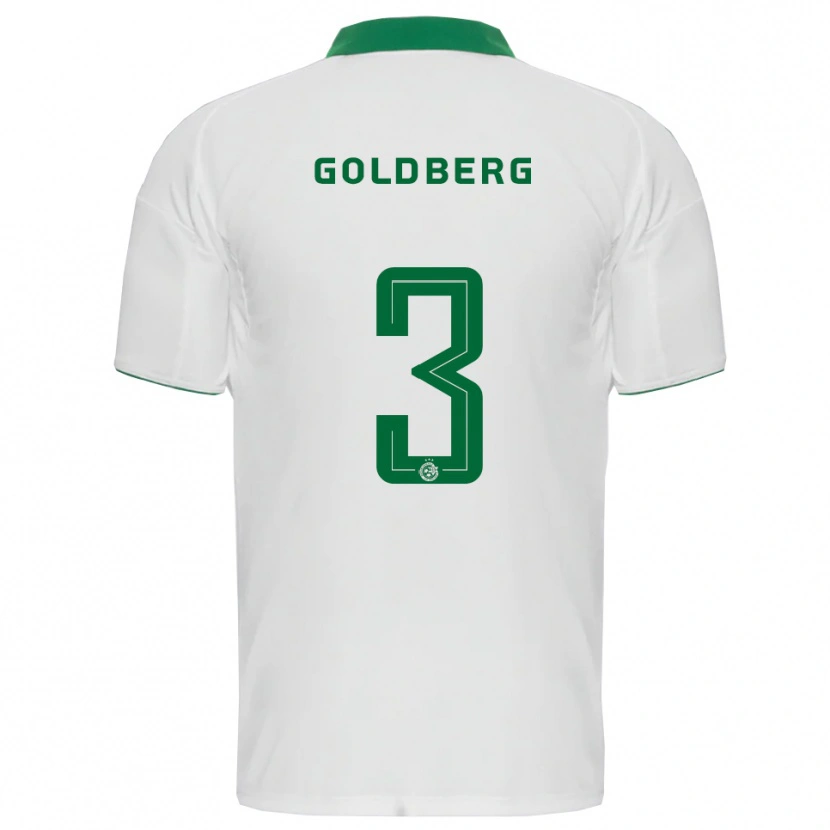 Danxen Kvinnor Shon Goldberg #3 Vit Grön Bortatröja Matchtröjor 2025/26 Tröjor T-Tröja