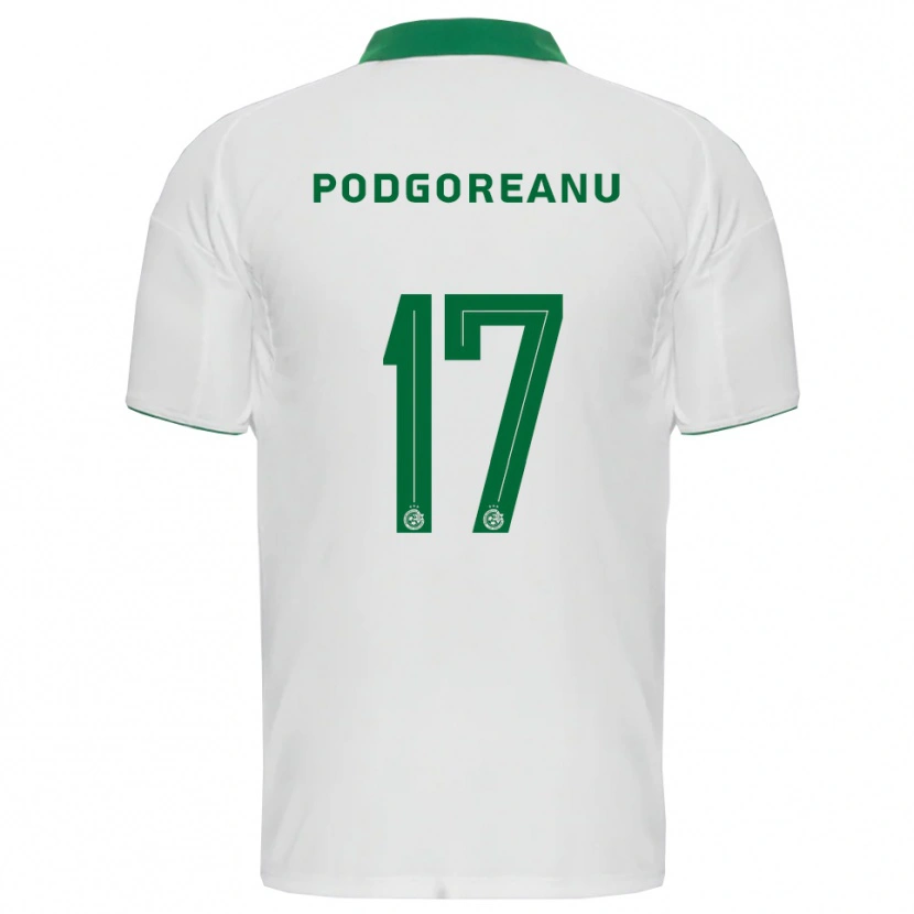 Danxen Kvinnor Suf Podgoreanu #17 Vit Grön Bortatröja Matchtröjor 2025/26 Tröjor T-Tröja