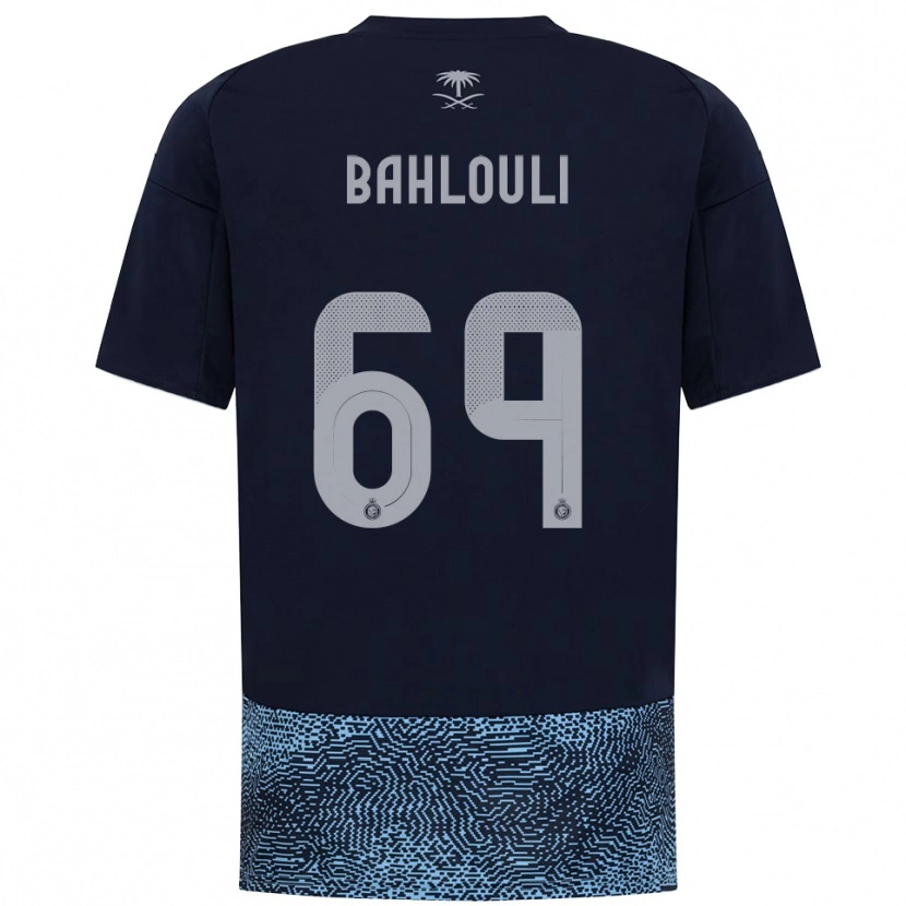 Danxen Kvinnor Nesrine Bahlouli #69 Marinblå Himmelblå Bortatröja Matchtröjor 2025/26 Tröjor T-Tröja