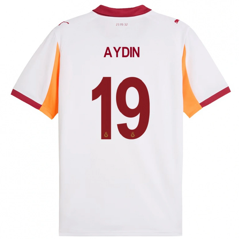 Danxen Kvinnor Eren Aydın #19 Vit Röd Bortatröja Matchtröjor 2025/26 Tröjor T-Tröja
