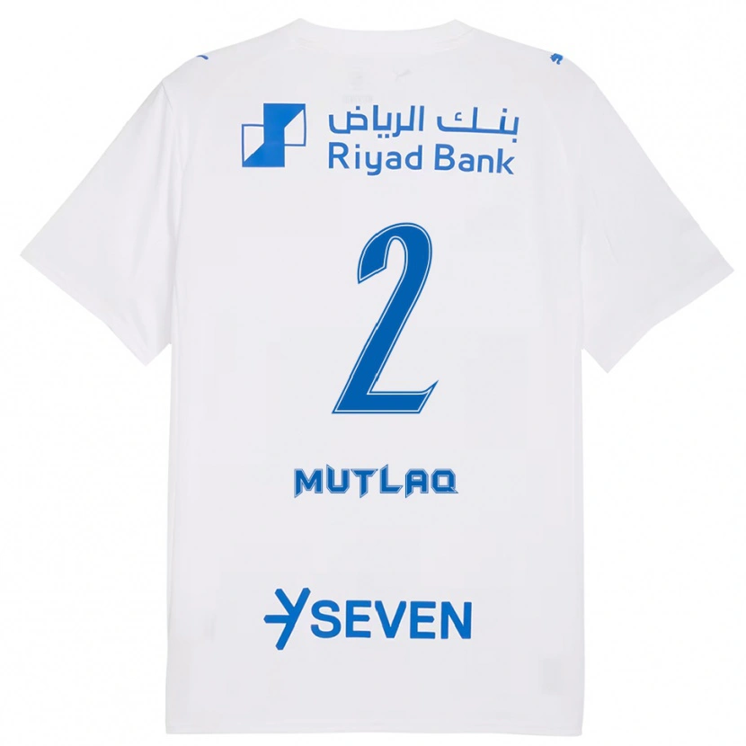 Danxen Kvinnor Mohrah Mutlaq #2 Vit Blå Bortatröja Matchtröjor 2025/26 Tröjor T-Tröja