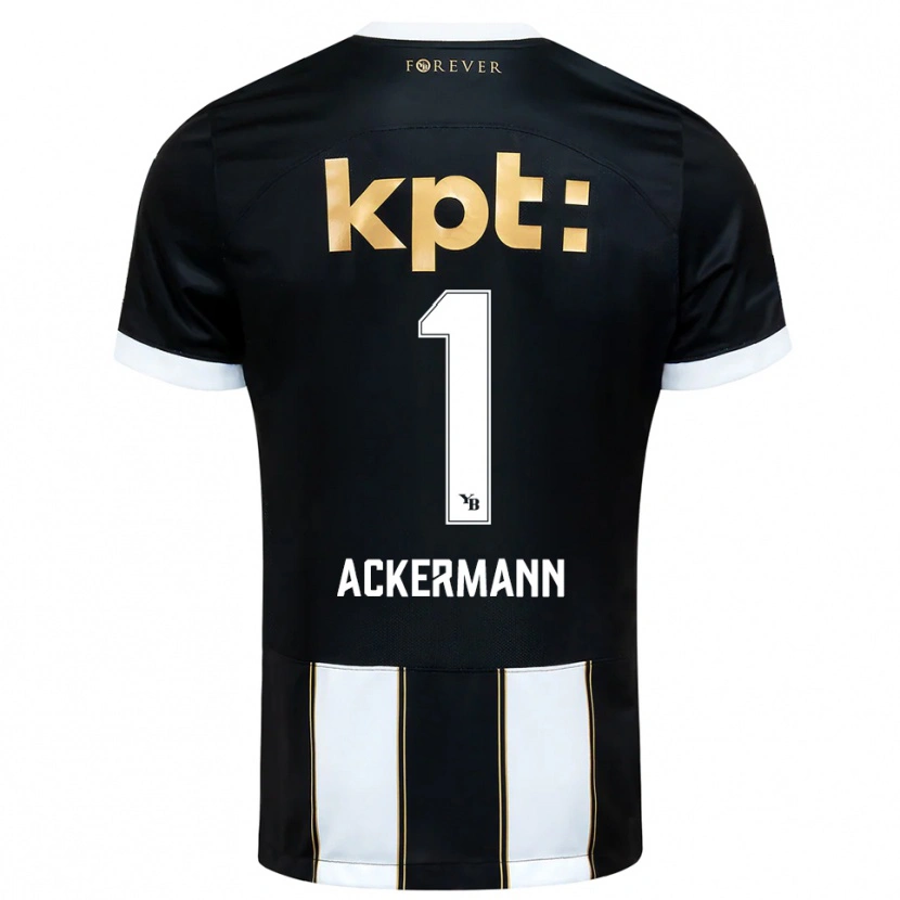 Danxen Kvinnor Jara Ackermann #1 Svart Vit Bortatröja Matchtröjor 2025/26 Tröjor T-Tröja