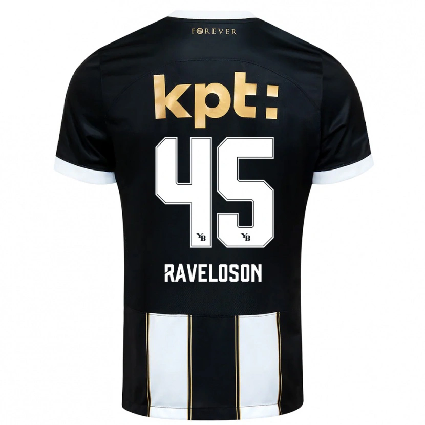 Danxen Kvinnor Rayan Raveloson #45 Svart Vit Bortatröja Matchtröjor 2025/26 Tröjor T-Tröja
