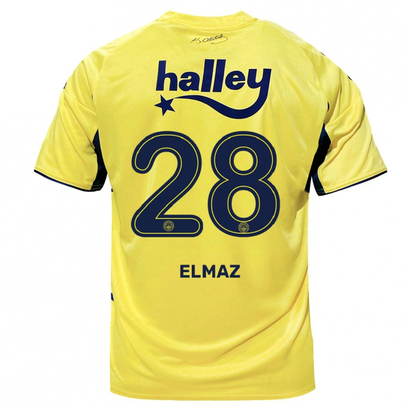 Danxen Kvinnor Bartuğ Elmaz #28 Gul Marinblå Bortatröja Matchtröjor 2025/26 Tröjor T-Tröja