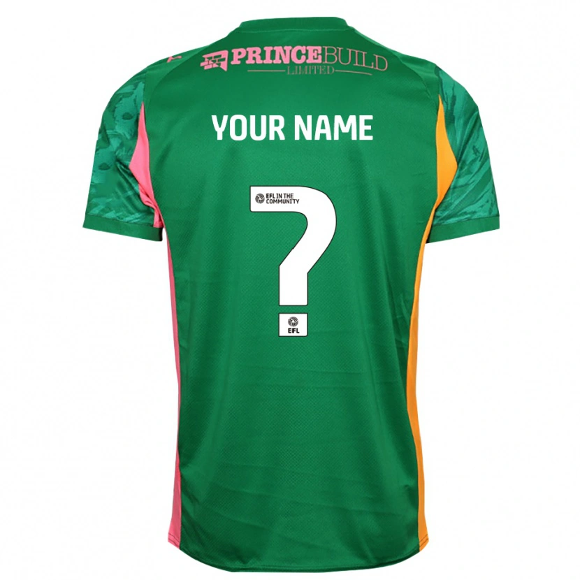 Danxen Barn Peterborough United Grön Rosa Målvaktströja 2025/26 T-tröja