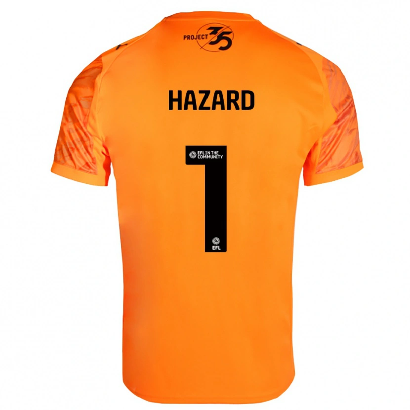 Danxen Barn Conor Hazard #1 Orange Svart Målvaktströja 2025/26 T-tröja
