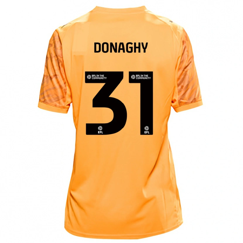 Danxen Barn Tom Donaghy #31 Orange Svart Målvaktströja 2025/26 T-tröja