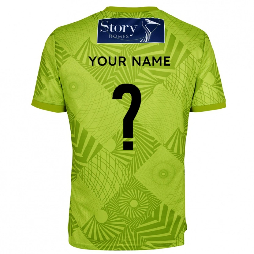 Danxen Barn Carlisle United Gul Grön Målvaktströja 2025/26 T-tröja