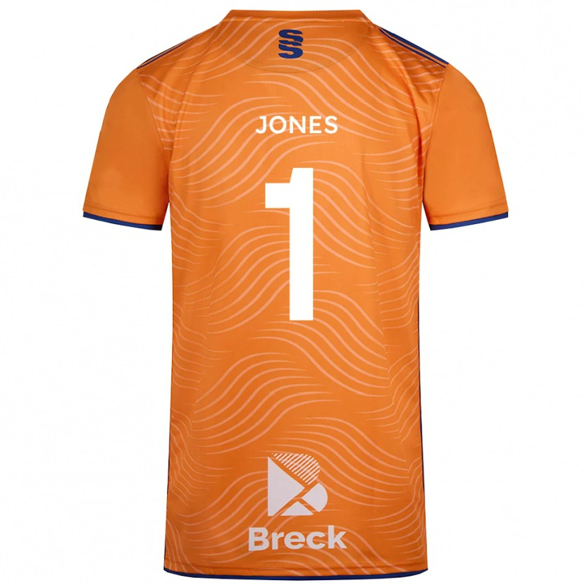 Danxen Barn Zac Jones #1 Orange Svart Målvaktströja 2025/26 T-tröja