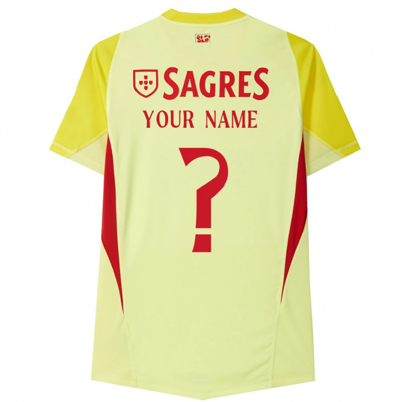 Danxen Barn SL Benfica Gul Röd Målvaktströja 2025/26 T-tröja