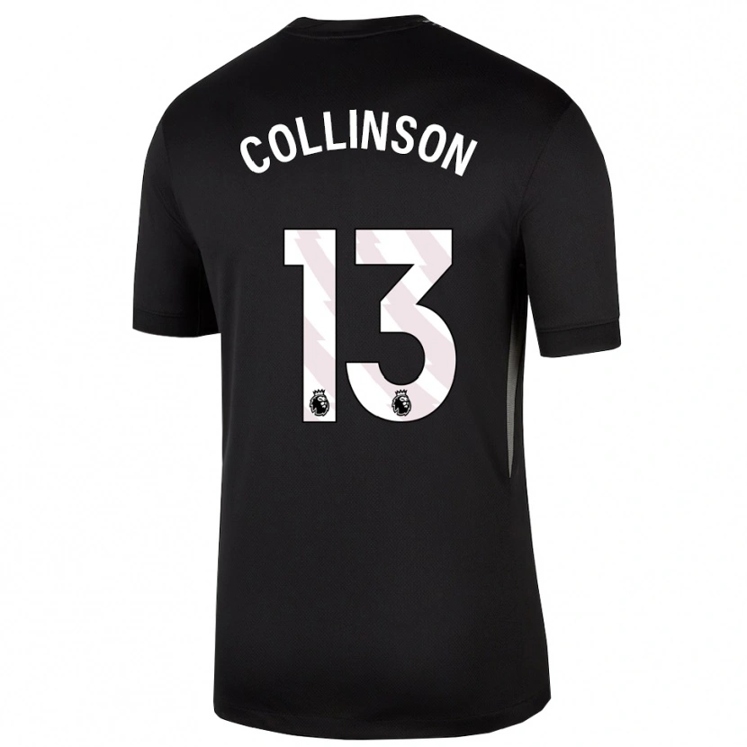 Danxen Barn Isaac Collinson #13 Svart Vit Målvaktströja 2025/26 T-tröja