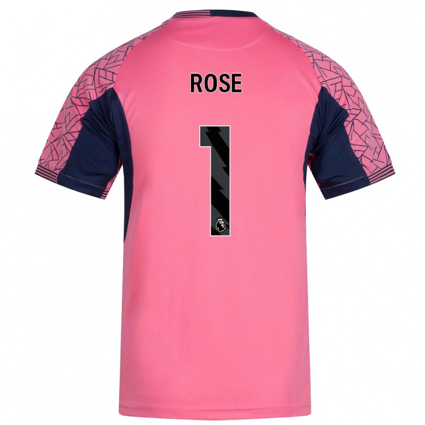 Danxen Barn Reggie Rose #1 Rosa Svart Målvaktströja 2025/26 T-tröja