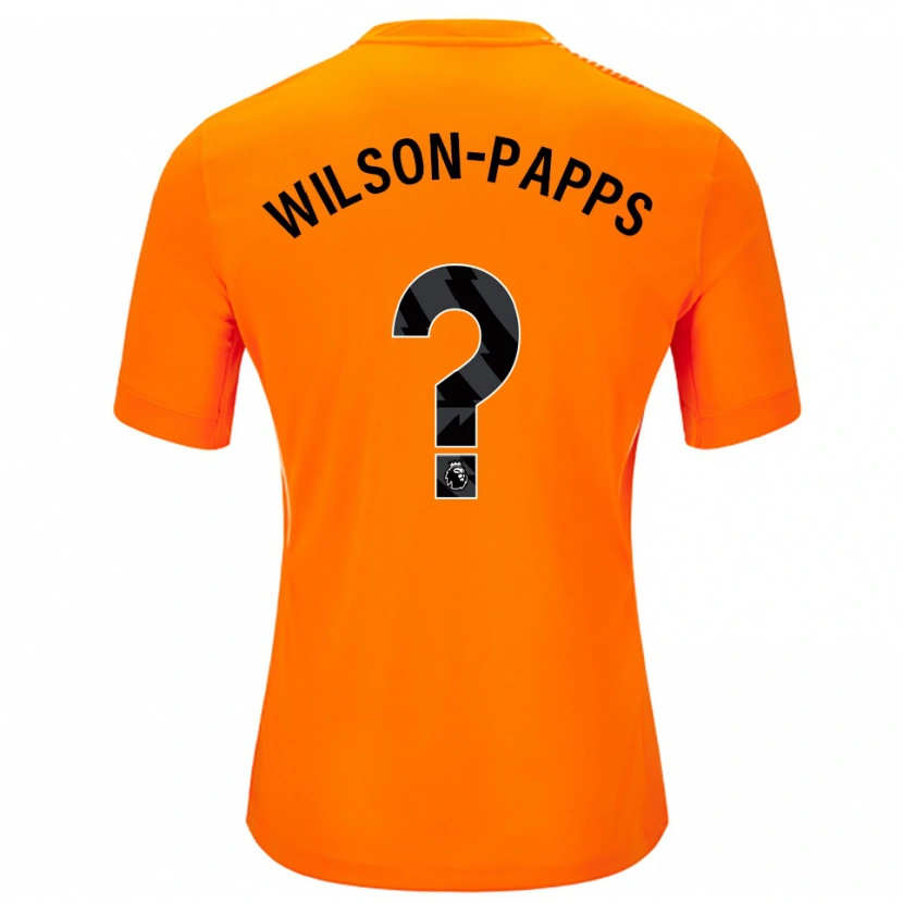 Danxen Barn Charlie Wilson-Papps #0 Orange Svart Målvaktströja 2025/26 T-tröja