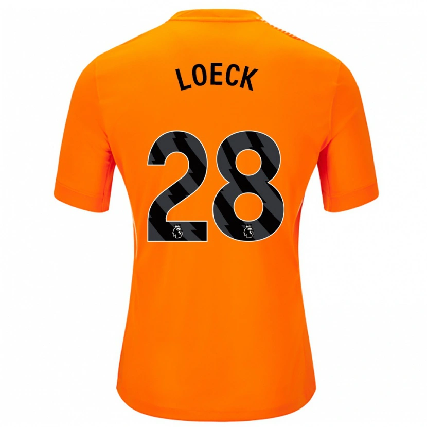 Danxen Barn Melina Loeck #28 Orange Svart Målvaktströja 2025/26 T-tröja