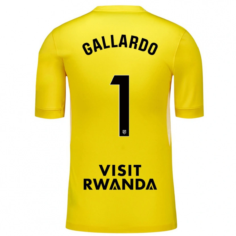 Danxen Barn Lola Gallardo #1 Gul Svart Målvaktströja 2025/26 T-tröja